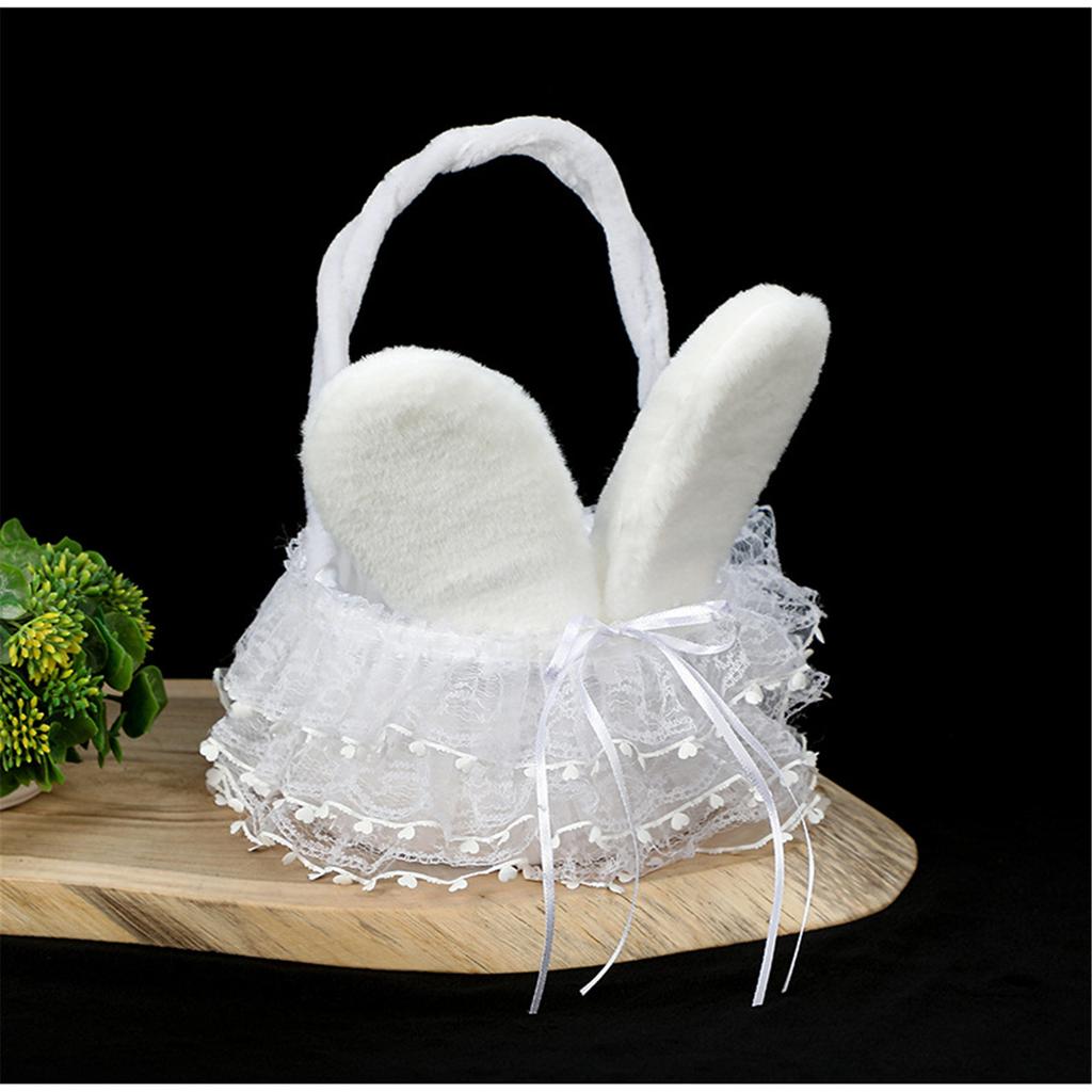 Versatile and Durable Woven Floral Basket Handmade Storage Baskets Lovely and Sustainable Rabbit Themed Home Accessories