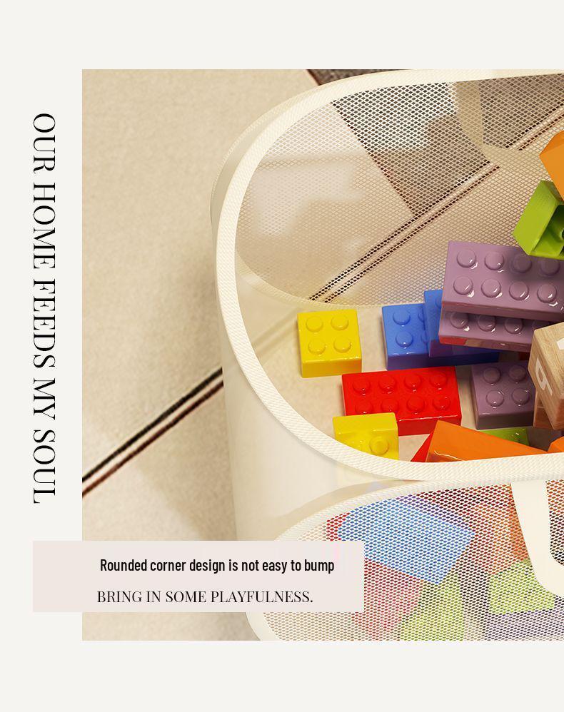 Children's Toy Storage Basket, Large Capacity, Foldable, Portable, for Plush Dolls and Building Blocks