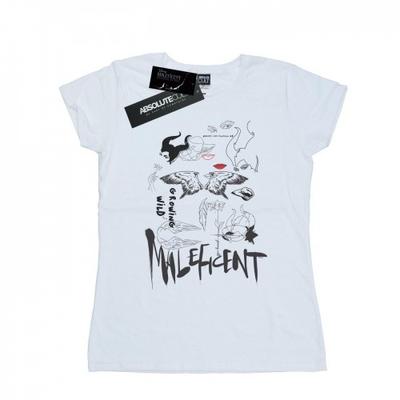 Womens/Ladies Maleficent Mistress Of Evil Growing Wild Collage Cotton T-Shirt