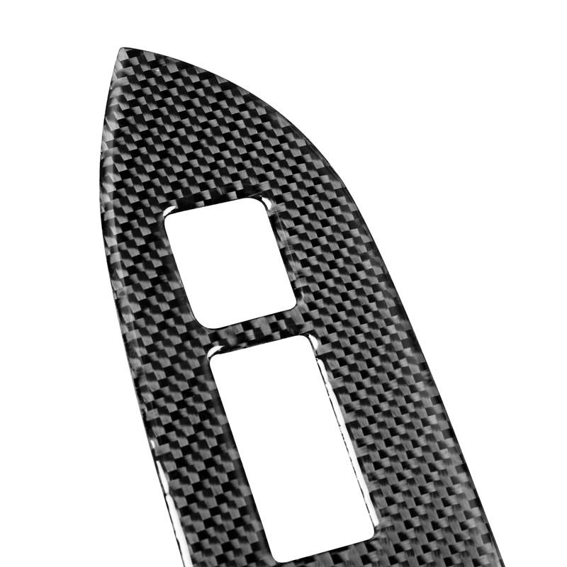 Carbon Fiber Car Inner Door Windows Control Panel Cover Trim Decal Sticker For Subaru BRZ For Toyota 86 Car Interior