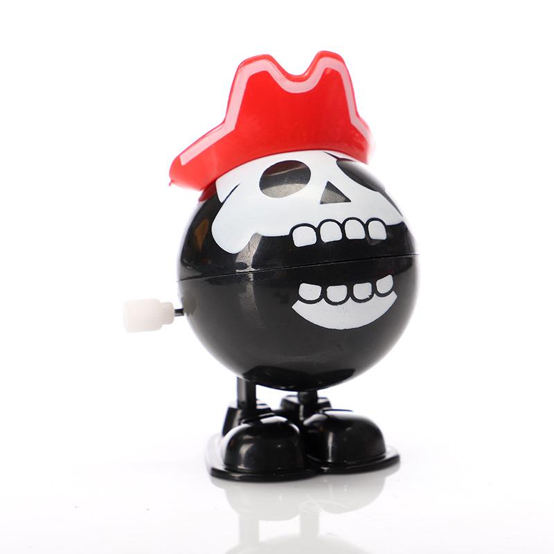 5/10Pcs Children Clockwork Toy Novelty Skeleton Zombie Pumpkin Clockwork Walking Jump Funny Toys Christmas Halloween Party Gifts