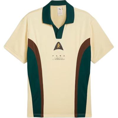 Ss24 Players Lane Series Comfortable Fashion Loose Quick-Dry Short Sleeve Polo Shirt Men Polo Shirts Cream 626655-33