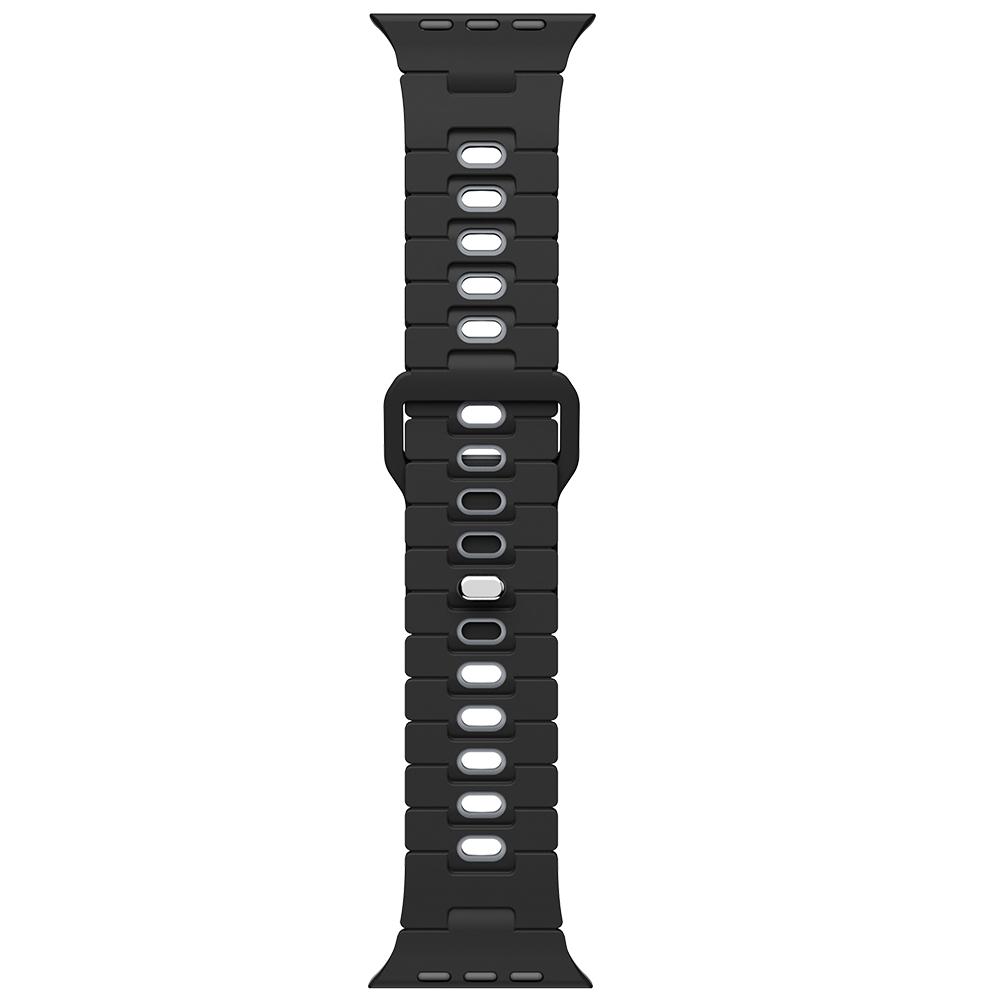 Watch Band for Apple Watch Series 11 10 42mm/9 8 7 41mm/SE3 SE2 SE 6 5 4 40mm/3 2 1 38mm Dual Color Silicone Strap