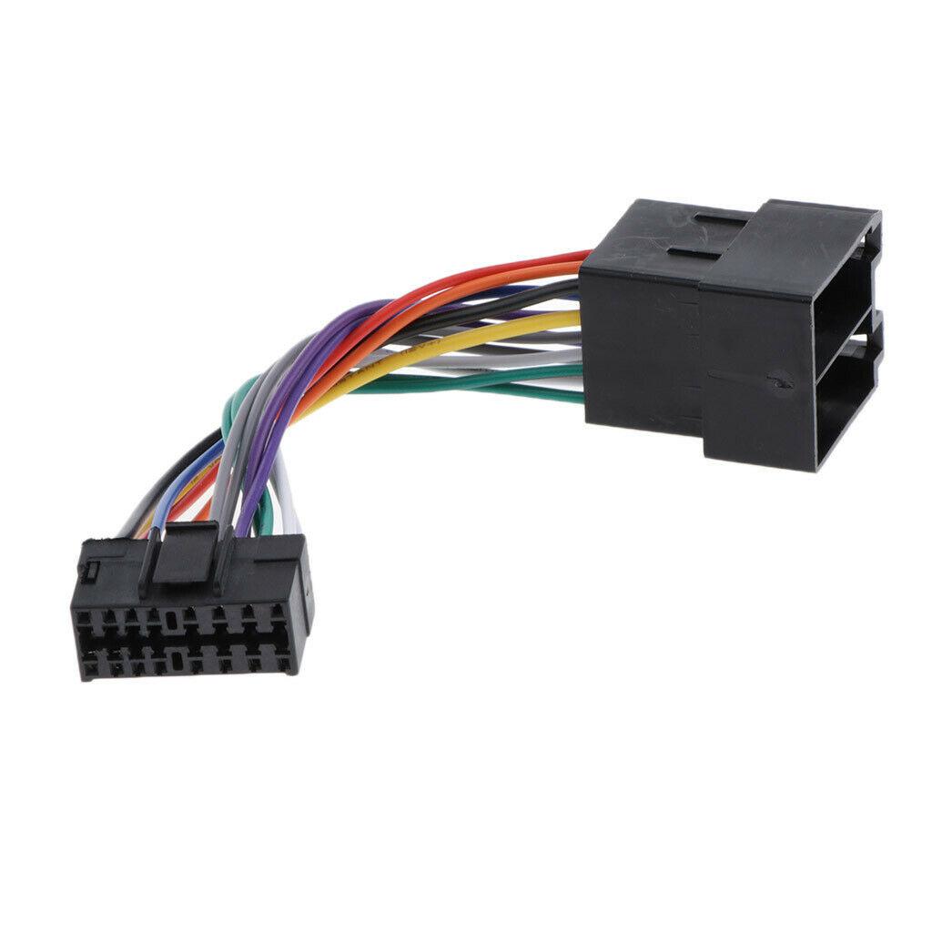 16 Pin Car Stereo Radio Harness ISO for Sony Radio to ISO Radio Play Plug Auto Adapter Wiring Harness Connector China Mainland