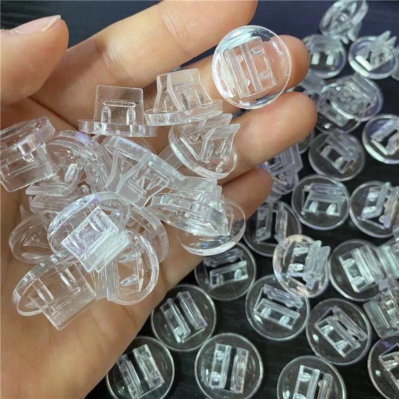 100 Bucăți Suport din Plastic Transparent Bază pentru Carduri pentru Jocuri de Societate Suport pentru Carduri Copii Accesorii Jocuri