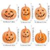 Handcrafted Pumpkin Ornament for Halloween and Fall Designed for Indoor Display with Hollow Center for LED Lights