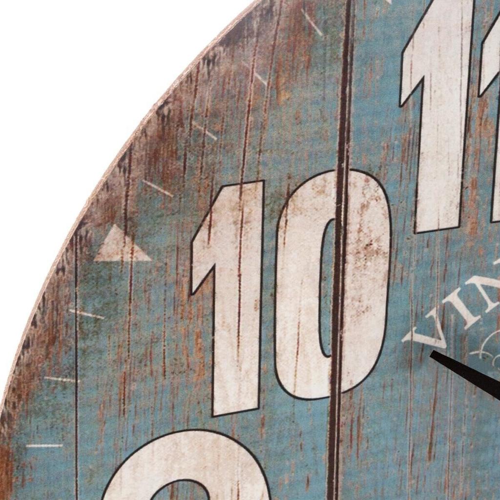Retro Wall Clock 38Cm Alex Blue