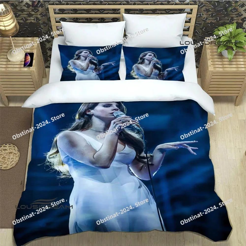 Lana Del Rey Bettwäsche Set Druck Mit Kissenbezug Bett Weiche Bettdecke Weich Einzel Doppel Queen Super King-Größe Abmessungen Abmessungen Luxuriöses Geburtstagsgeschenk