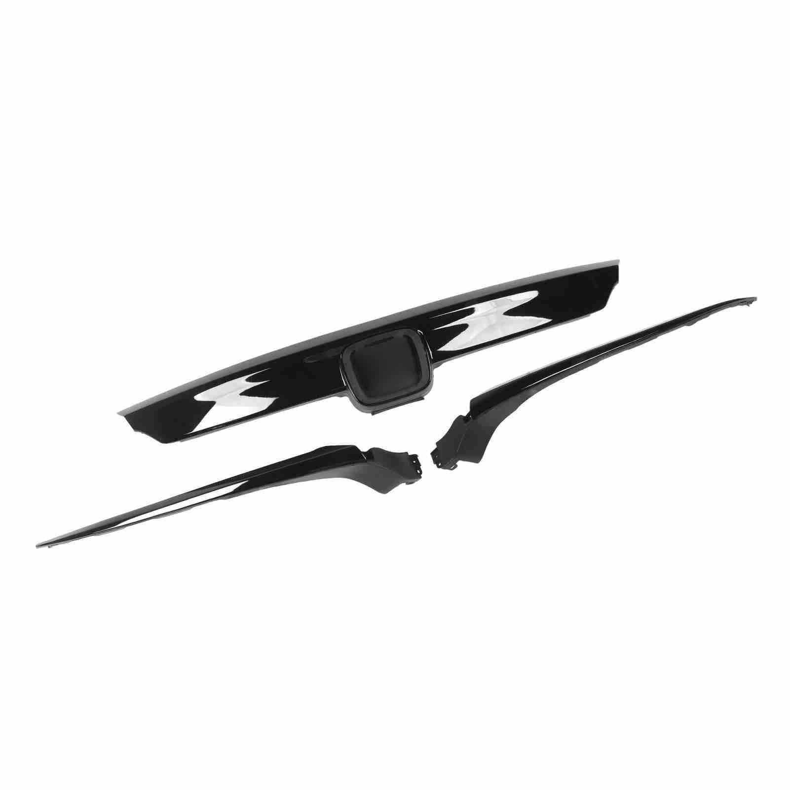 

Передняя верхняя решетка с хромированной отделкой внешней решетки 71121ТВЭH01 Спортивный стиль, глянцевый черный для Accord