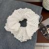 Oversized, White Lace, Headband, Female, 2025 New Model, Korean Style, Rubber Band, French Style, Vintage, Lace Tied Hair