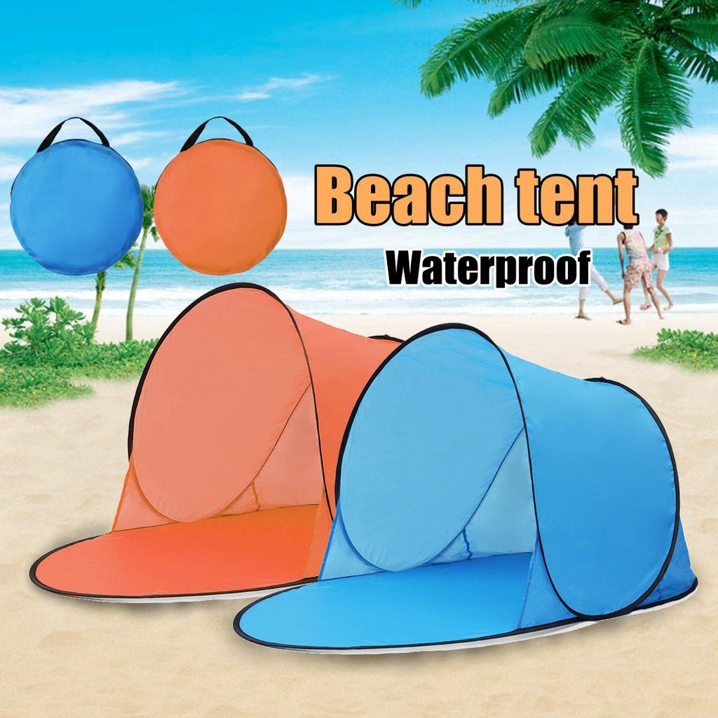 New Pop Up Open Camping Tent Outdoor Waterproof Camping Beach Tent Fishing Hiking Automatic Instant