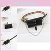 Punk Style Belt With Allhole Design And Chain Decoration For Trendy Street Fashion And Accessories