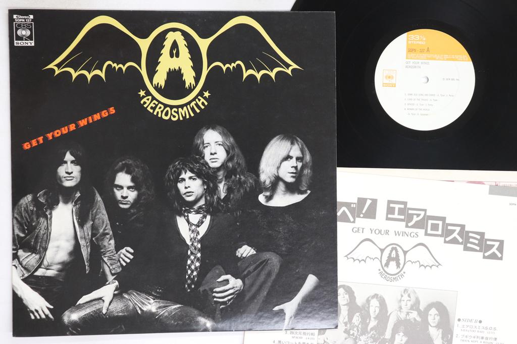 LP Record AEROSMITH - Get Your Wings SOPN127 CBS SONY 1975 Japan Rock Used