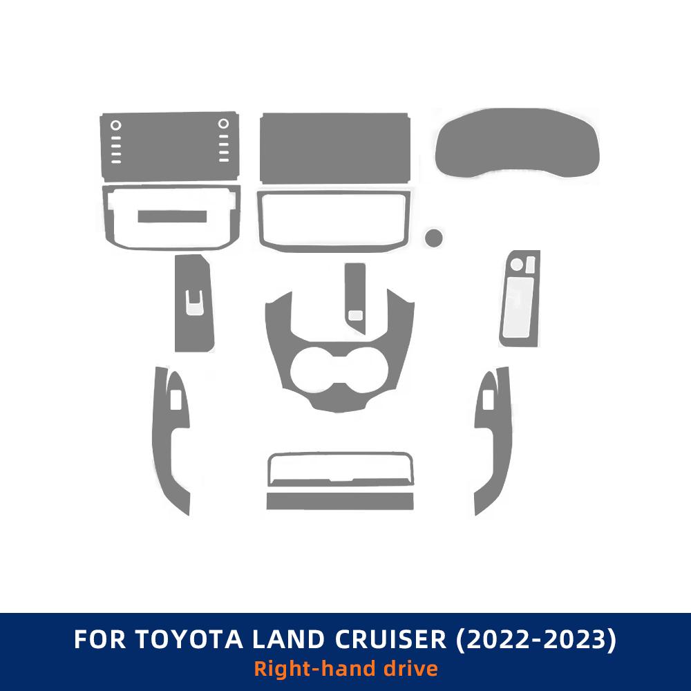 

Для Toyota Land Cruiser 2022 2023 Невидима внутрішня плівка з ТПУ Захисний шар Стійка до подряпин Аксесуари для модифікації автомобіля RHD