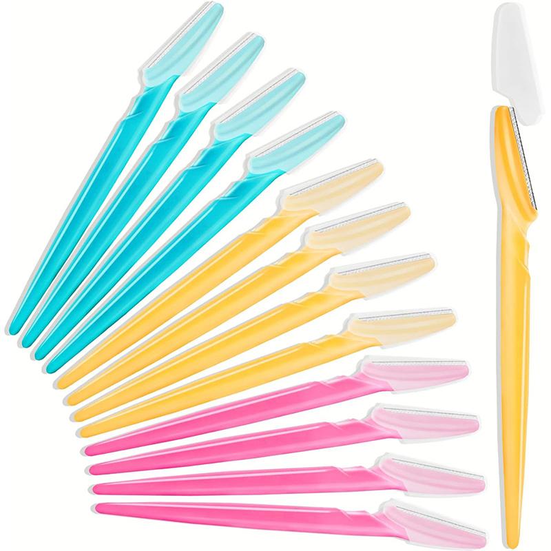30 Pcs Eyebrow Razor For Women, Multipurpose Exfoliating Dermaplaning Tools And Facial Razor With Precision Cover,Safety Beauty