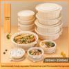 Degradable Corn Starch Round Takeaway Containers