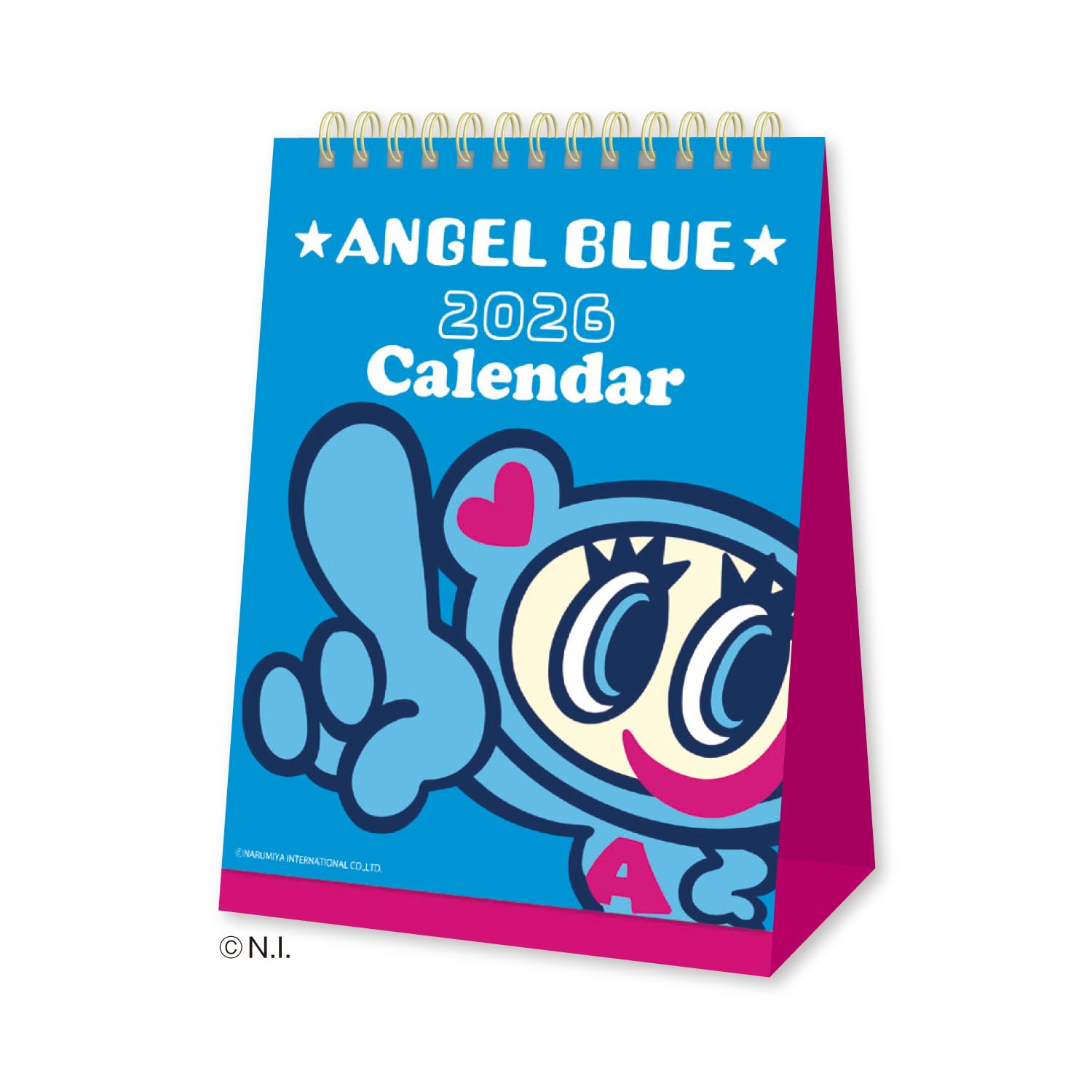

New Japan Calendar 2026 Desk Angel NK4310 Calendar, Blue,
