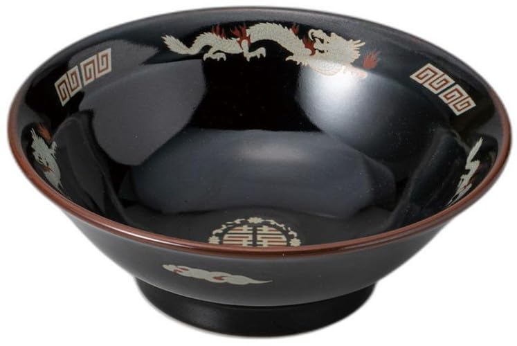 

Чаша Тэммоку с драконом по краю x x Китайская пиала для риса Сетомонохонпо С золотой росписью 7.0 [21.5 21.5 7.7см 1120сс]