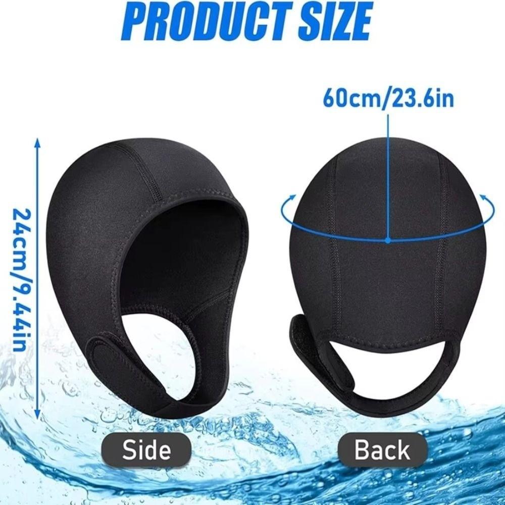 2MM Diving Hood Quick Dry Water Sports Hood Skin Friendly Swim Cap Diving