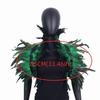 Costume Luxury Feather Shawl Punk Halloween Adjustable Feather Shrug Shawl Gothic Retro Shoulder Fake Collar Cosplay Party