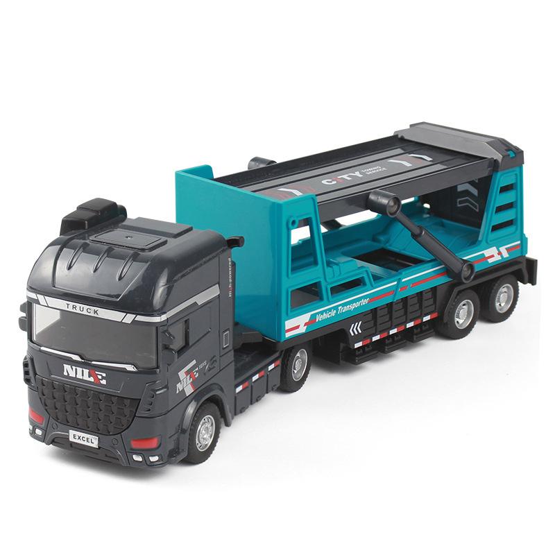 Children Toy Cars Inertial Container Truck Sanitation Fence Truck Loading Unloading Truck Transport Vehicle Toys for Kids Child