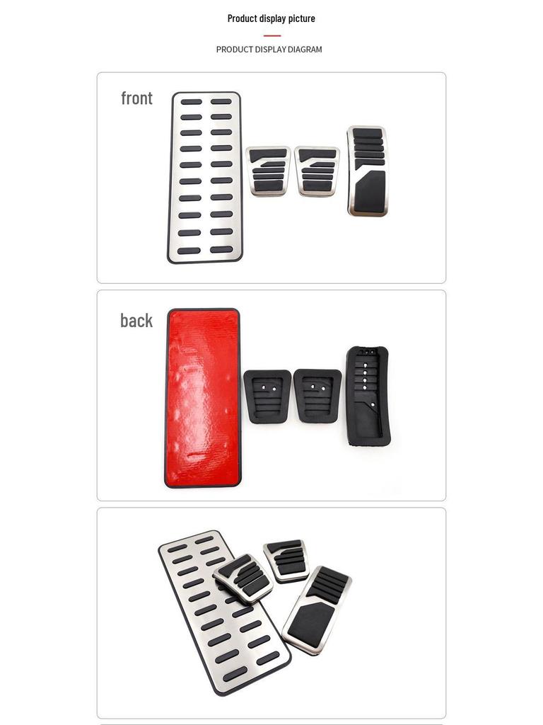 Mitsubishi Stripe Style Non-Slip Brake & Accelerator Pedal Covers