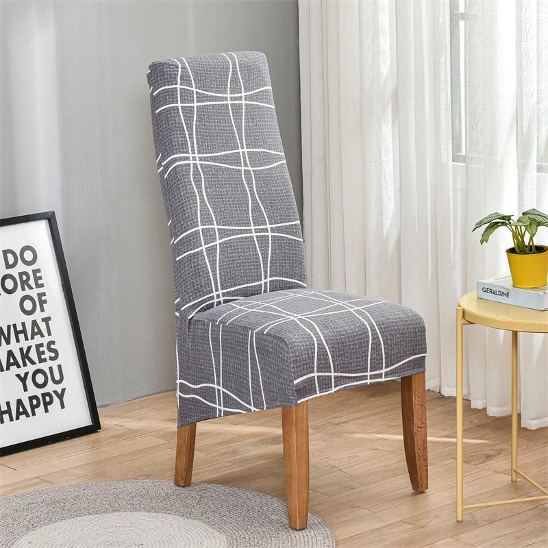 Spandex Chair Cover Stretch XL Size Long Back Chair Covers Seat Covers with Back for Wedding Dining Room Chairs for Kitchen