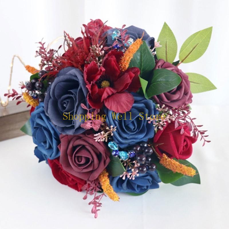 KX4B Artificial Flower Arrangements Artificial Flower Bouquets for Ceremony, Wedding Party Decorations, Table Centerpieces China Mainland