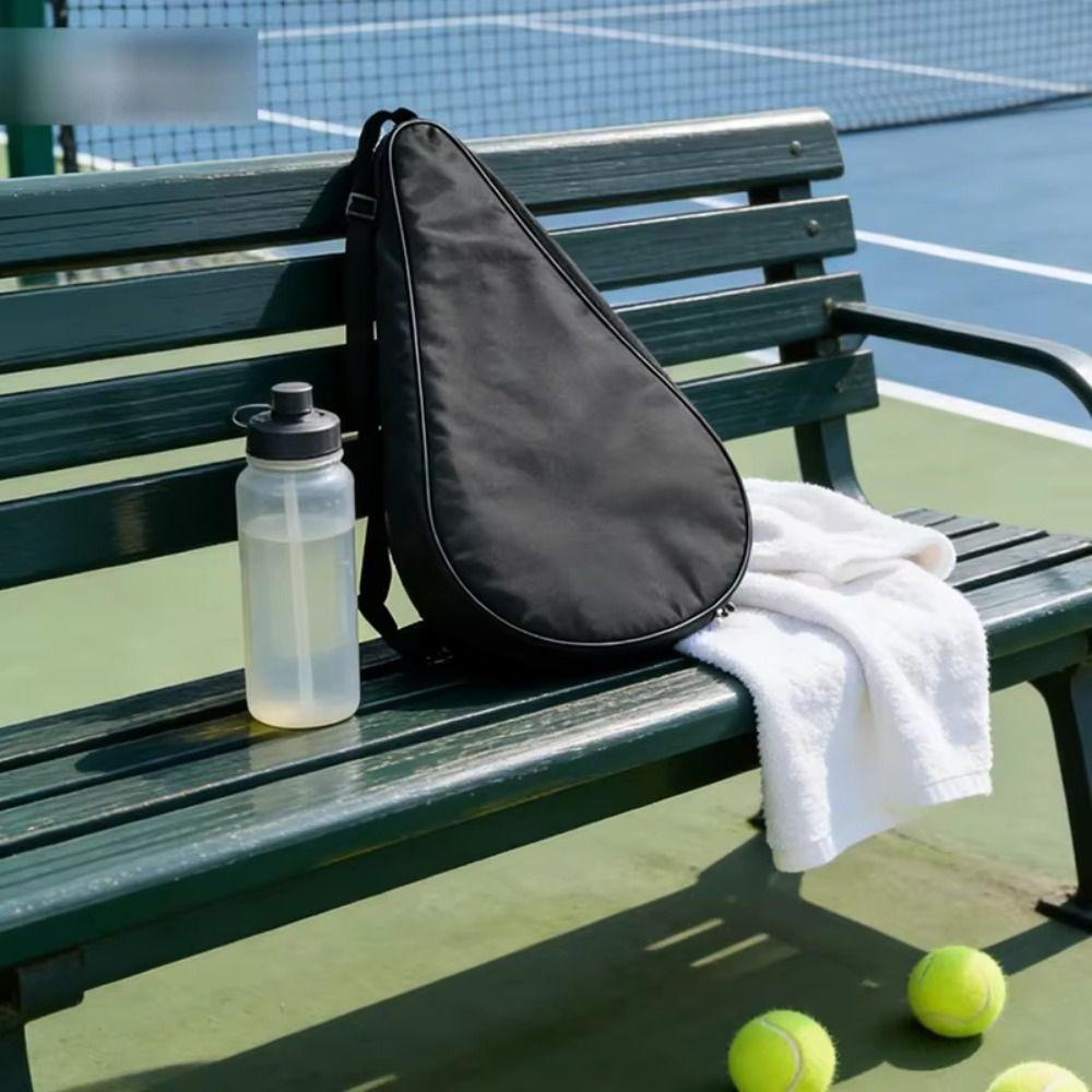 Adjustable Strap Tennis Paddle Bag Soft Face Racket Bag Tennis Shoulder Bags Adult Teenager