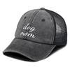 White Dog Mom Printed Trucker Hat Adjustable Sporting Trendy Fashion Mesh Cap For Gifts Outdoor Cycling Tennis Activities Wear