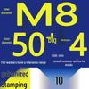 Heavy-Duty Galvanized Metal Flat Washers: Thickened Iron Rings M4 M5 M6 M8 M10