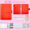 A6 Zipper Pouch Notebook: PU Leather Macaron Loose-Leaf Journal