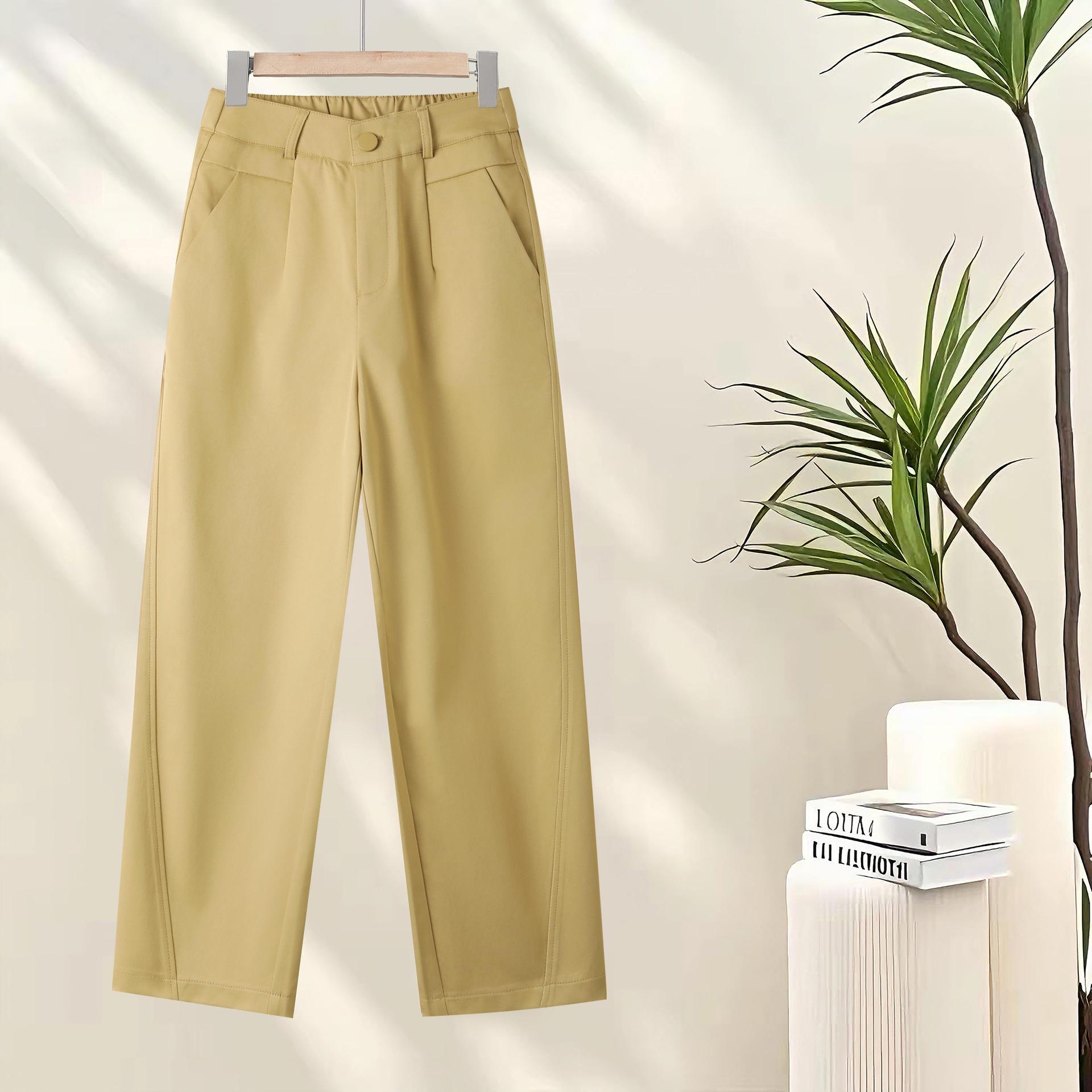 

Women s High-Waist Wide-Leg Pants: Simple, Fashionable, and Versatile for Spring and Autumn 2026 2XL (for 125-135 catties)