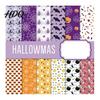 Classic Halloween Elements Stickers 12 Sheets Scrapbook Paper Set 6x6in Double-Sided Craft