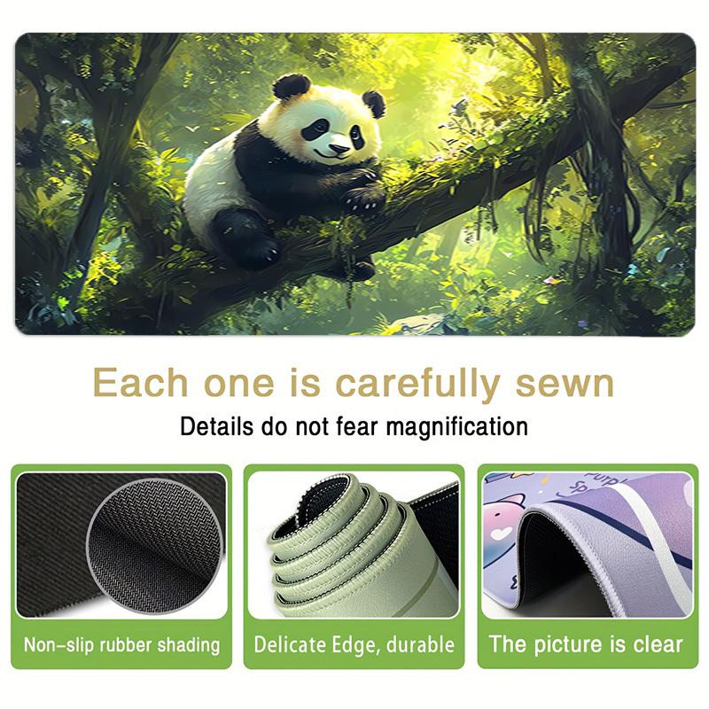 1pc Panda in the forest Computer Pad  Mouse Pads for Desk,Gamers and Office Use 020246