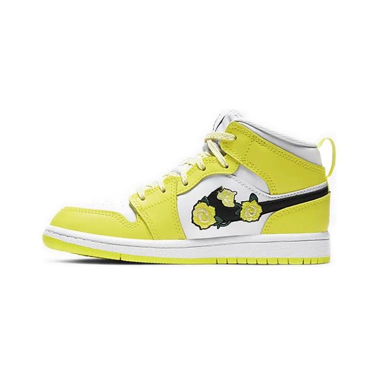 Jordan 1 Mid Dynamic Yellow Floral PS AV5173-700 3Y