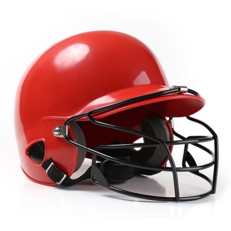 

Унисекс дышащие уши лицо полная защита бейсбольный шлем защита головы красный