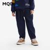MQD Boys' Colorfast Denim Winter Warm Dad Jeans Deep Indigo 150