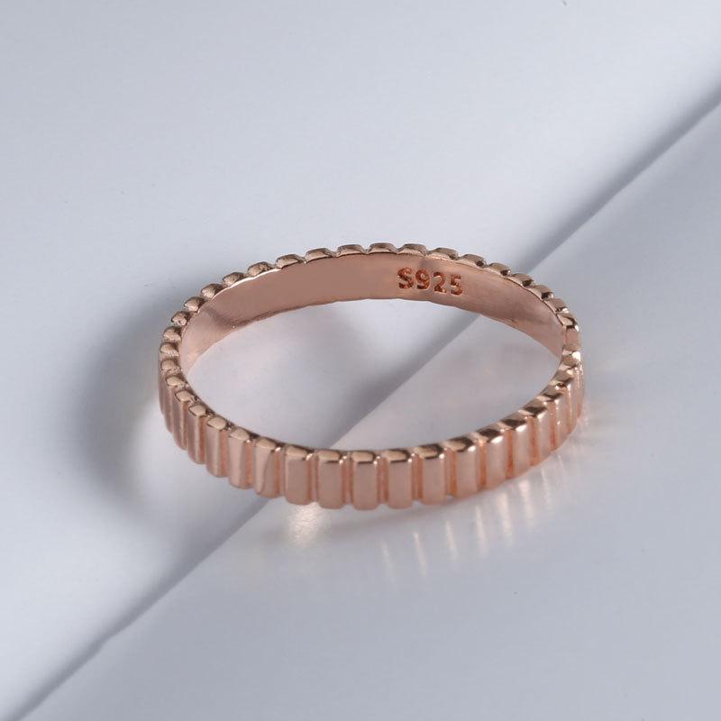 Fashion Personalized Index Finger Ring Niche Design Geometric Twist Open Ring Temperament Retro Couple Ring for Girlfriend Simple Geometric Ring