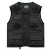 Men's Casual Multi-Pocket Mesh Vest for Fishing & Photography - Sleeveless Outdoor Spring/Autumn