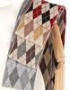 Ebeulideiseupeuling Es Unisex Argyle Check Knit Scarf (4 Colors)