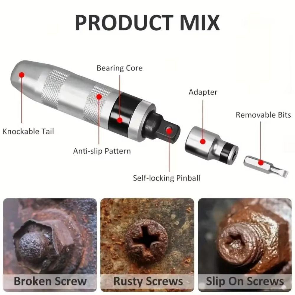 Durable 7/13pcs Manual Impact Screwdriver Cordless Professional Grade Impact Screwdriver Set Hand Tools Long-lasting Performance