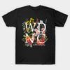 Asian Size Men Black Print T-shirt Wdnc We Do Not Care Club Boho Floral Political Quote No-Cut Print Cotton Tshirt