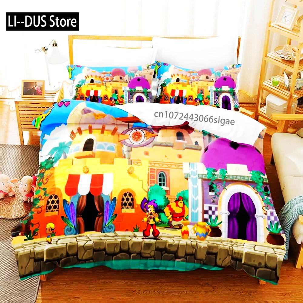 Shantae Half-Genie Hero Adult Boys Bedding Single Twin Full Queen King Size Duvet Cover Set Bedroom Anime 2023