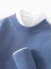 Men's Cashmere Half-High Neck Thick Knit Casual Pullover Sweater