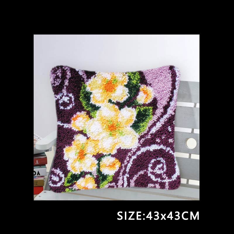 3D Серия Растений Сегментная Вышивка Подушка Цветы Кит для Ковровой Вышивки Крючком Трава Грубая Шерсть Вышивка Крестом Ковровая Вышивка Крючком Сделай Сам