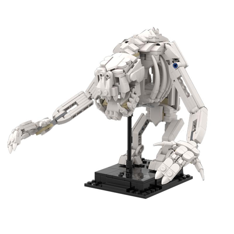 MOC 3D Dinosaurier Fossilien Skelett Lepining Bausteine