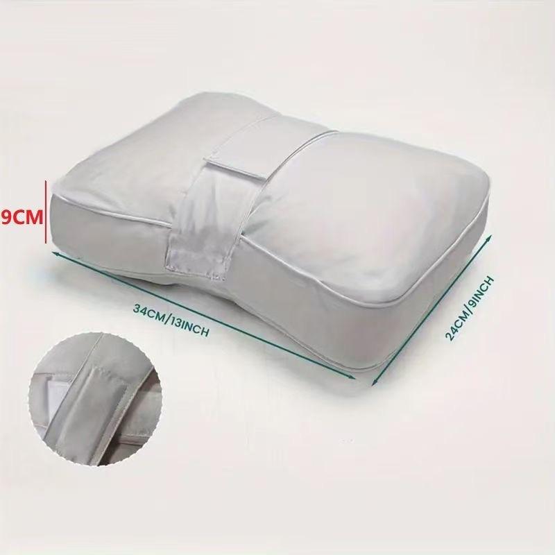 Knee Leg Pillow for Side Sleepers, Adjustable Strap Fixed, Shredded Foam Filling, Orthopedic Leg Support Cushion
