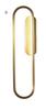 Elyptica W - Wall Lamp, Modern Gold LED Wall Lamp