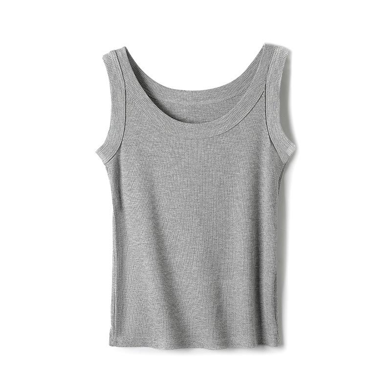 H523 Slim Fit Sleeveless Camisole for Women – Versatile Summer Vest, Ideal for Both Inner and Outer Wear, Provides Side Breast Coverage.